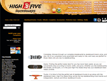 Tablet Screenshot of highfivesk8.com